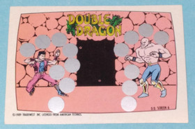 1989 Topps Nintendo Double Dragon Screen 6 Scratch-Off #6  Vintage NES