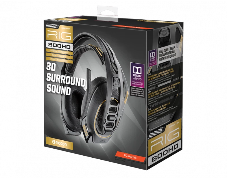 Plantronics rig 800hd wireless dolby 2024 atmos gaming headset for pc