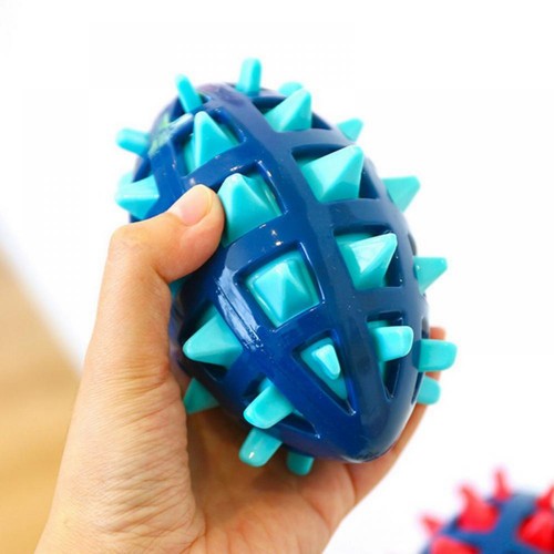 NEW Squeaky Dog Toys for Aggressive Chewers Rubber Puppy Chew Ball with - Picture 21 of 27