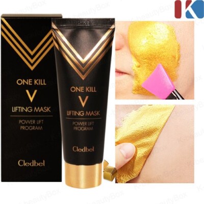 Neu CLEDBEL Ultra Power Face Lift Programm 24K Gold Lifting Maske 70ml k-beau...