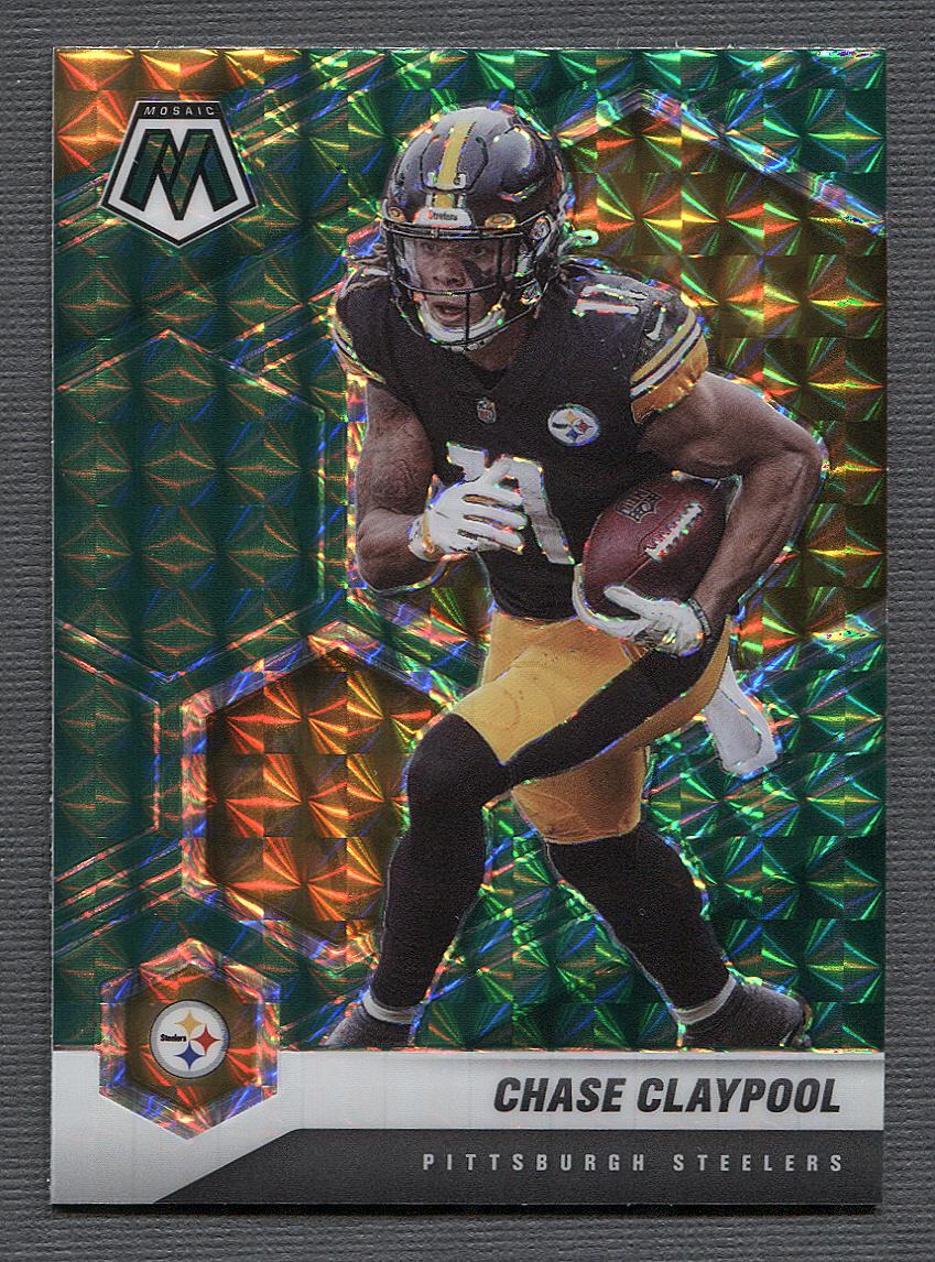 2021 Panini Mosaic Prizm Green #169 Chase Claypool