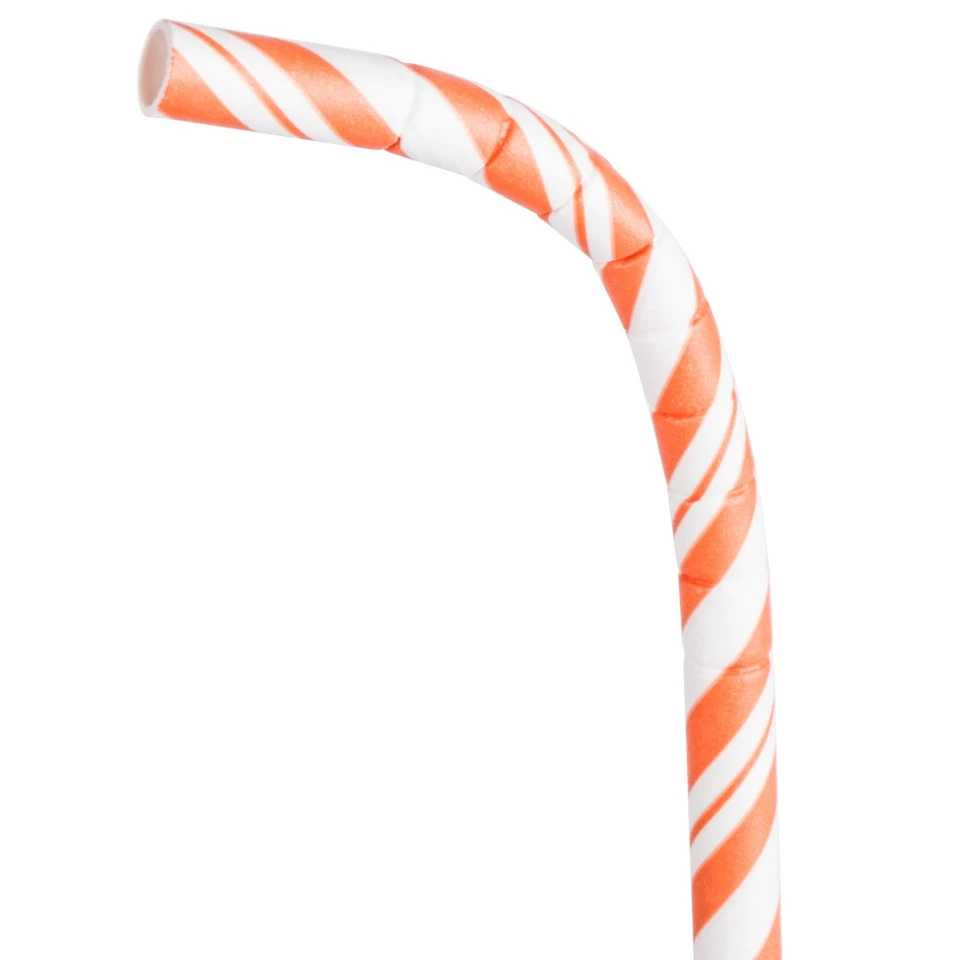 (144 ) PAPER ASSORTED STRAWS 7 3/4" JUMBO UNWRAPPED DRINK/ECO-FRIENDLY/USA MADE - Image 2 of 4