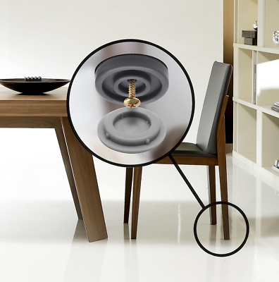 16 Pack White Chair Leg Glides - 1 Inch Furniture Sliders For Indoor & Outdoor Floor Protection