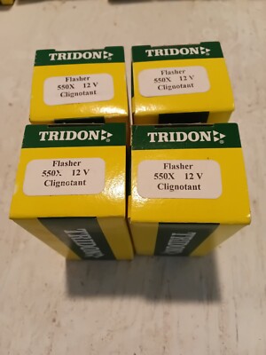 PACK OF 4 - NEW 550 TRIDON Heavy Duty 12 Volt 3 Terminal Flasher - (SP220)