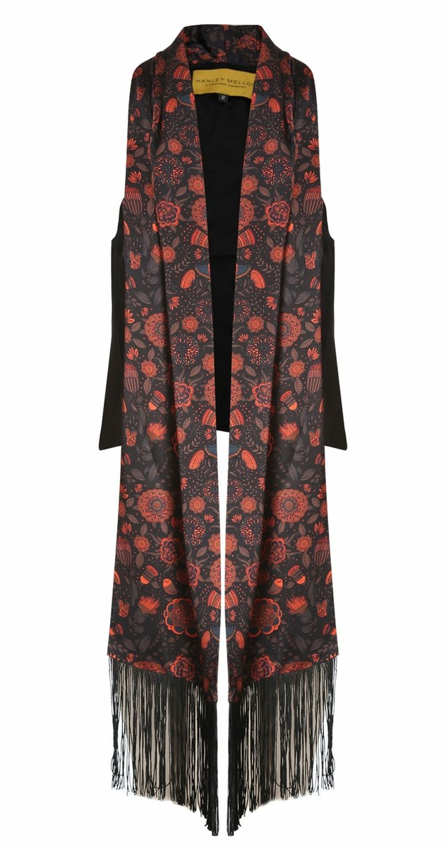 Hanley Mellon Women's Floral Printed Scarf Vest