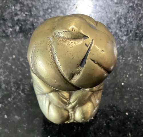 Vintage Brass Nasreddin Hodja? Kneeling Man At Prayer - Picture 5 of 9