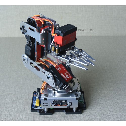 6 DOF Metall mechanischer Arm Aluminiumlegierung Halterung Roboterarm zum Selbermachen Kit - Bild 7 von 8