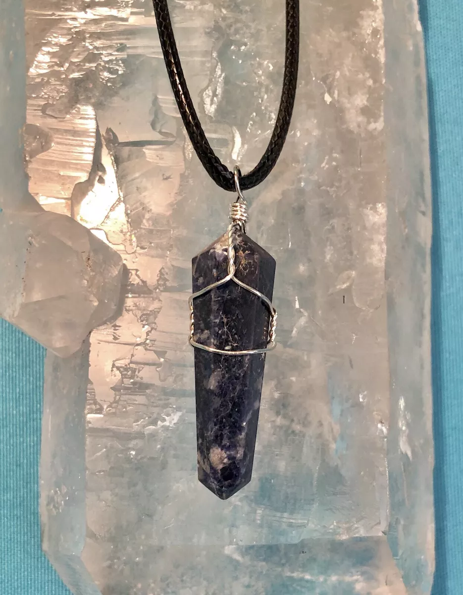 Sodalite crystal sale necklace