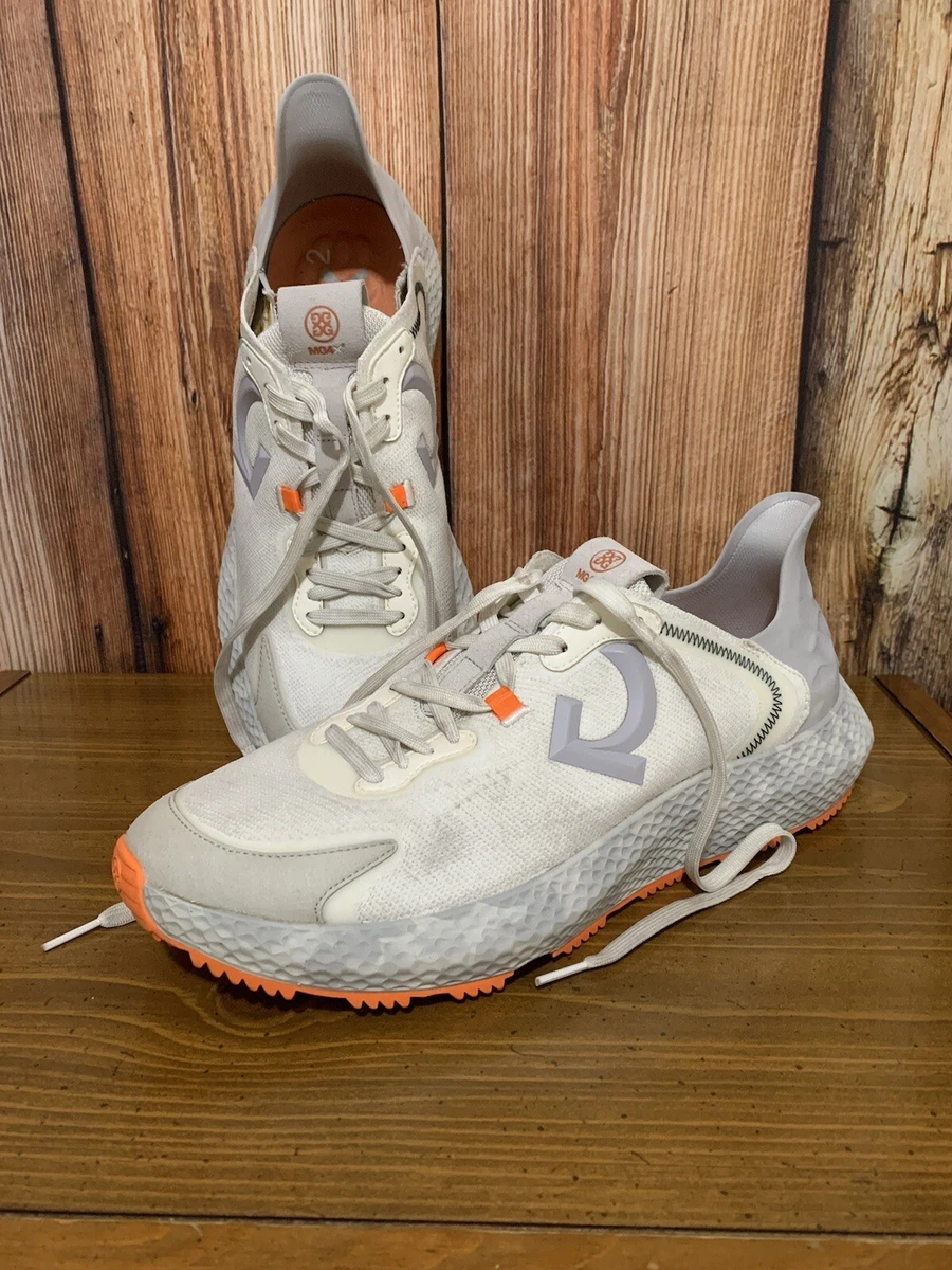 Men’s G/FORE Golf White & Orange “MG4X2” Golf Cross Trainer Shoes Size 13