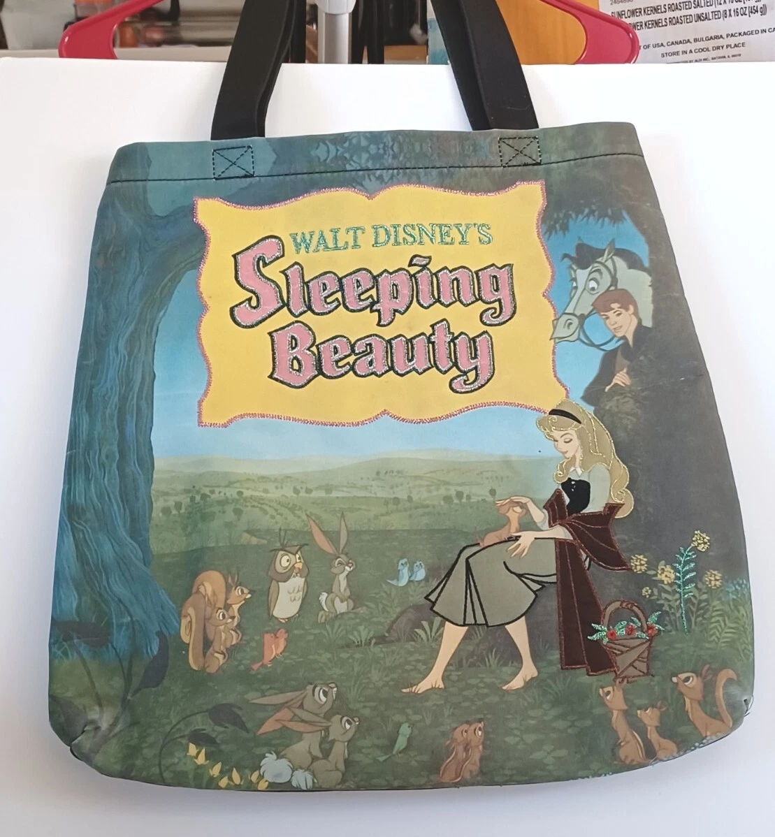 Sleeping Beauty Tote Bag Disney Store Walt Disney's Embroidered EUC 16x16