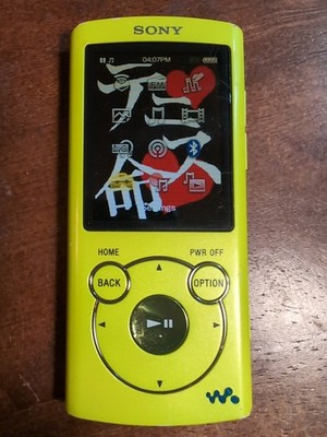 Sony Walkman NW-S765 16GB Digital MP3 Player Lime Green Battery | eBay