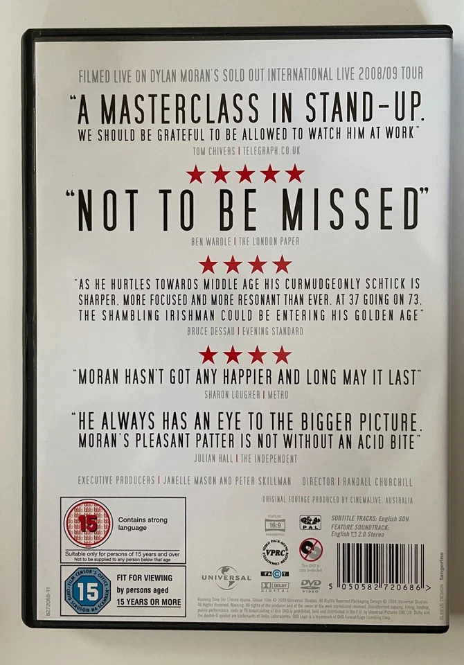 Dylan Moran Live - What It Is (PAL Region 2 + 4 DVD) Black Books / Stand-Up - Image 2 of 2