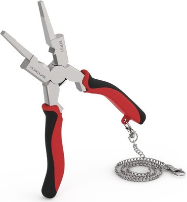 8 in Deluxe MIG Pliers, High-Carbon Steel, Retention Chain | HRC60 Steel Hardnes