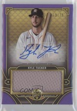 2022 Topps Triple Threads Single Jumbo Relics Amethyst /75 Kyle Tucker Auto