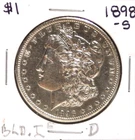 1898-S Morgan AU No Reserve wysiwyg free shipping bld.id