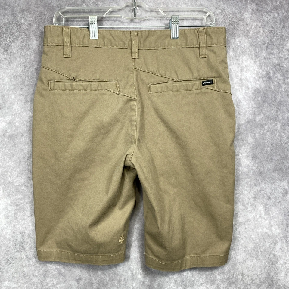 VOLCOM Shorts Mens 30 Tan 21" Chino Corpo Class True to This Vmonty Preppy - Image 2 of 4