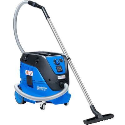 Nilfisk Attix 33 IC 8-Gallon Wet/Dry Canister Industrial Vacuum - HEPA Filtratio