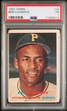 1957 TOPPS #76 BOB CLEMENTE PSA 1