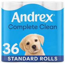 Image of Andrex Complete Clean Toilet Roll 36 Rolls (Previously Andrex Classic Clean