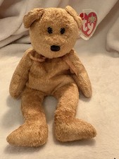 Ty Rare Beanie Baby Cashew The Bear 2000 Retired Pe Pellets Rare Tag Error