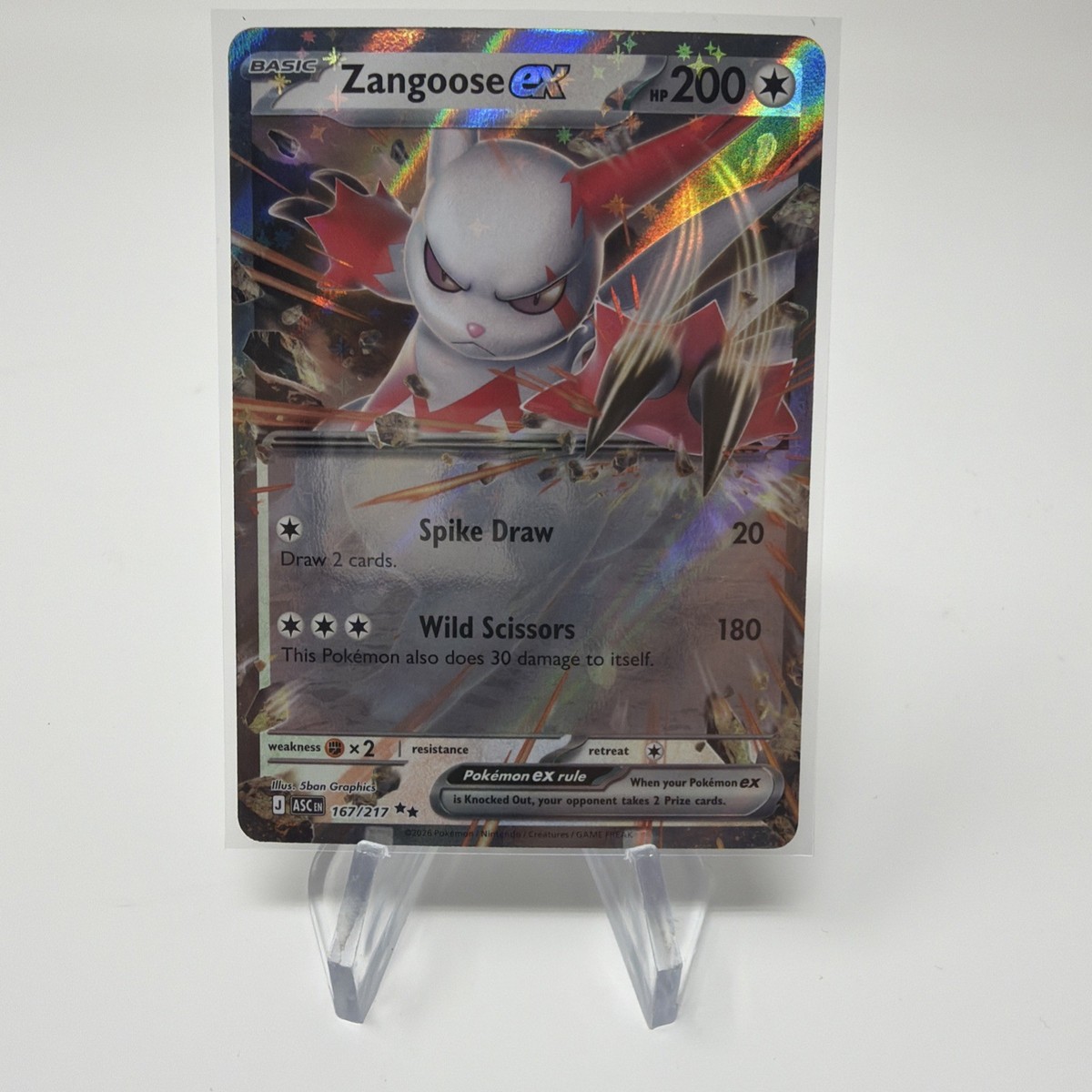 Zangoose ex 167/217 Me: Ascended Heroes Holo for sale online | eBay