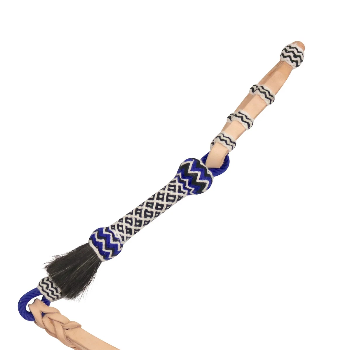 Quirt D'équitation Western En Cuir Noir Tressé – Showman Products Modèle 6650 – Neuf