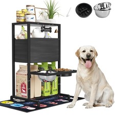 Elevated Dog Bowls, Height Adjustable Raised Dog Bowl Stand 4.5'' to 12'' , ...