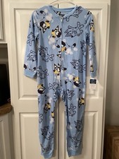 Kids Bluey Pajamas One Piece Sz 8 M NWT