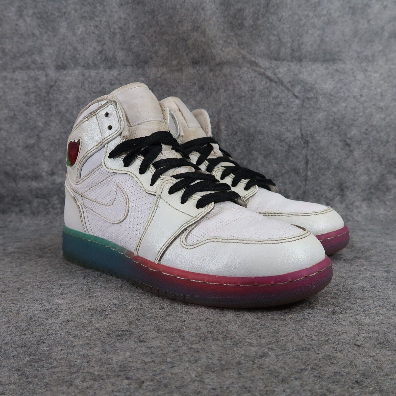 SAOLA Scarpe Nike bambino 5 5 Air Jordan 1 sneakers alte premium bianco suola sfumata giovani