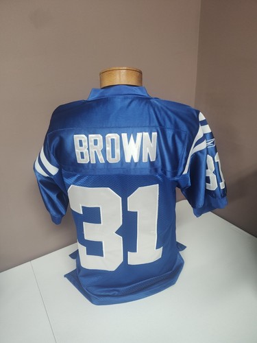 Donald Brown #31 Indianapolis Colts Reebok Stitched Blue Sz 48 Football Jersey - Picture 5 of 6