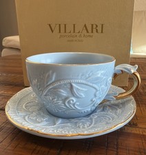 Villari porcelain and home italy cup and saucer set