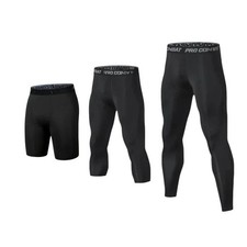 Man's Workout Leggings Compression Base Layer Gym Sports Running Training Pants