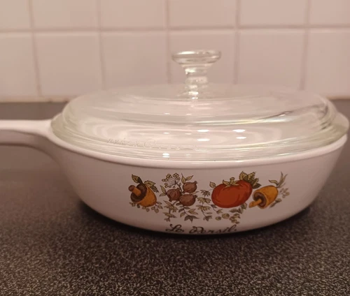 Vtg Corning Ware P-83-B Spice of Life Skillet With Lid Excellent Condition Pyrex