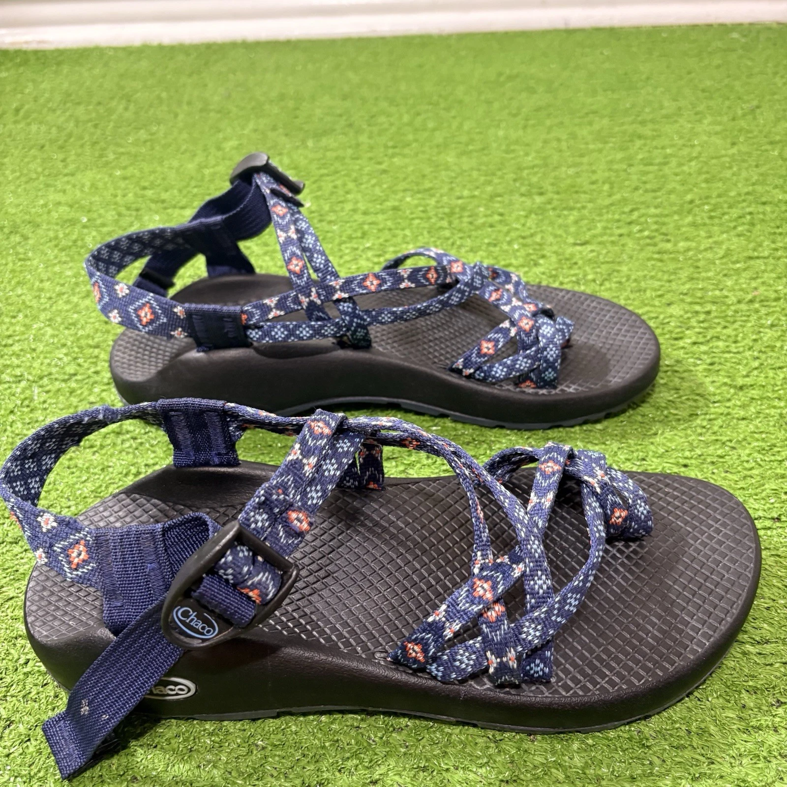 Chaco ZX2 Classic Sandals Womens 9 Blue Strappy Toe Loop Hiking Outdoor
