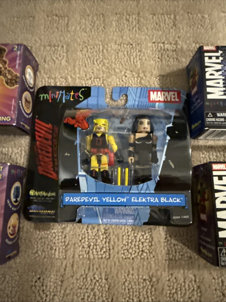 Marvel MiniMates (10) Wolverine, Colossus, Iceman, Firestar, Coisa, Homem de Ferro e Mais - Imagem 3 de 4