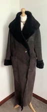 Kingshill soft Toscana 100% sheepskin Shearling long maxi coat Size S 10-12