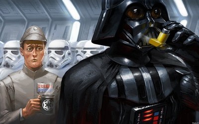 Star Wars darth vader stormtrooper humor cup movie Custom Gaming Mat Desk 3208