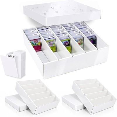5 Row TCG Bulk Card Storage Box, Laminated Cardboard Storage Box, Holds 4500+...