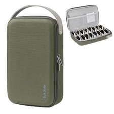 Travel Sunglasses Organizer Case, Glasses Case Multiple Pairs Green-8 Pairs
