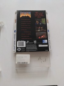 Doom (Sega Saturn, 1996) CIB Rare Blockbuster Rental CIB w/ Registration - READ