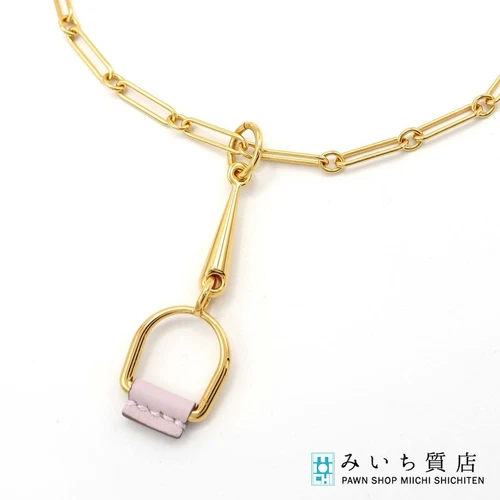HERMÈS Collana Hermes Elite Jewel PM colore oro x accessorio rosa chiaro donna usata