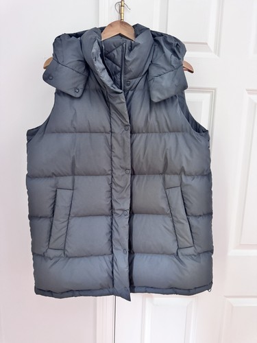 Lululemon Wunder Puff Vest Blue Grey size 8 EUC