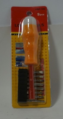 Lonpal Tools 9-in-1 Screwdriver Tester Set with Lamp | Voltage Detector 1000V In