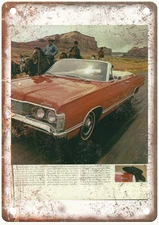 1968 Ford Mercury Vintage Auto Ad Retro Look Reproduction Metal Sign AM3916