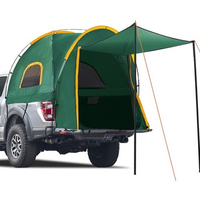 Pickup Truck Tent w/ Awning Shade, Waterproof Oxford for 5.5-6.3 FT Truck Bed