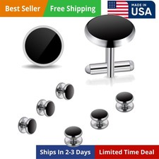 Men's Cufflinks and Studs Sets,Tuxedo Shirt Cufflinks and Studs Set formen.