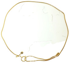 Lauren Ralph Lauren 36" Cinturón Dorado Serpiente Cadena SlinkySerpentine Ajusta Desde 19"