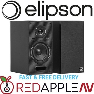 Elipson Horus 6B BT Aktive Bluetooth Regallautsprecher Schwarz Paar