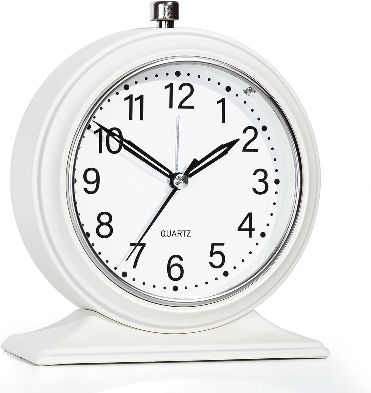Silent Analog Desk Clocks With Light Vintage