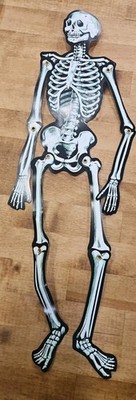 Vintage Antique Beistle Halloween Decoration: The Jointed Small Skeleton 21''